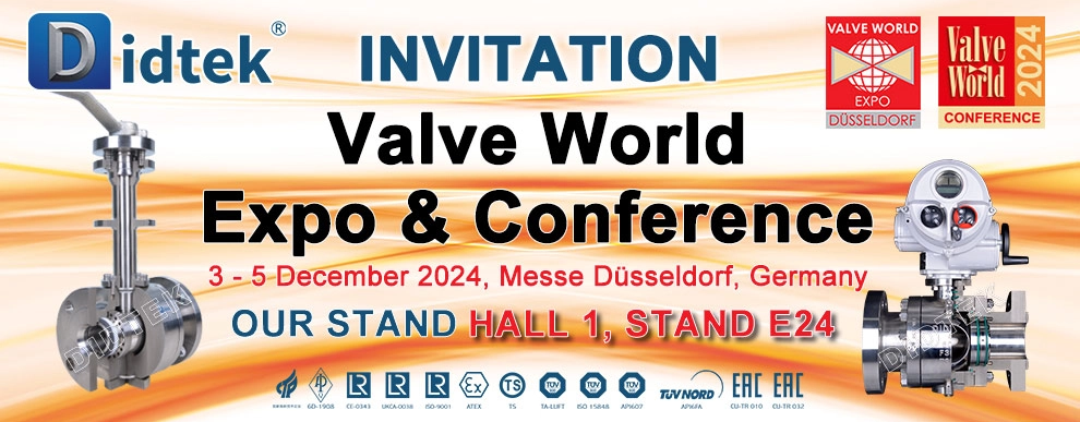 Didtek Valve World Dusseldorf Deutschland Expo & Conference 2024